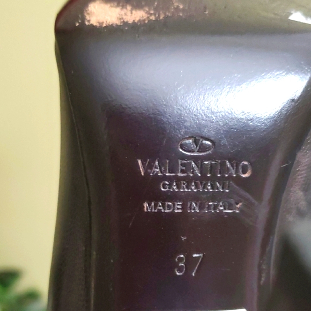 Valentino Garavani | Brown Leather and Suede Pumps with Laces Sz 37 - Picture 11 of 11